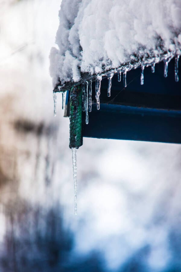 icicles during a blizzard icicles during a blizzard