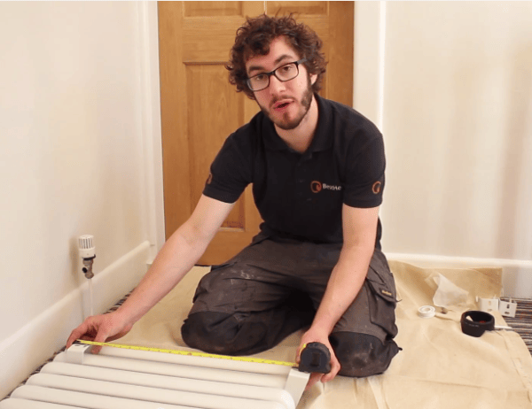 How to Install a Radiator_10_Radiator Height Measurement