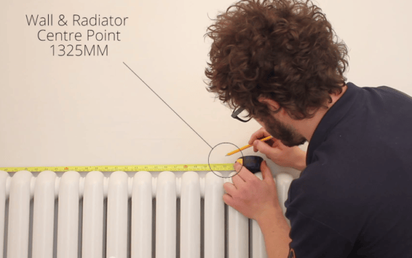 How to Install a Radiator_6_Centre Point of the Radiator and Wall How to Install a Radiator_6_Centre Point of the Radiator and Wall