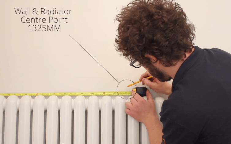 How to Install a Radiator_6_Centre Point of the Radiator and Wall