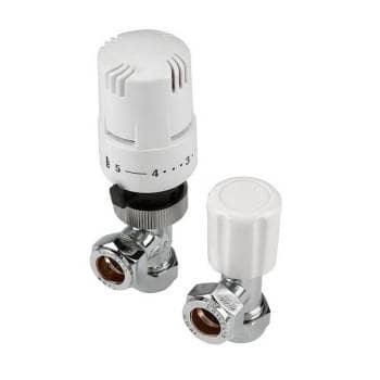 A Pair of thermostatic radiator valves
