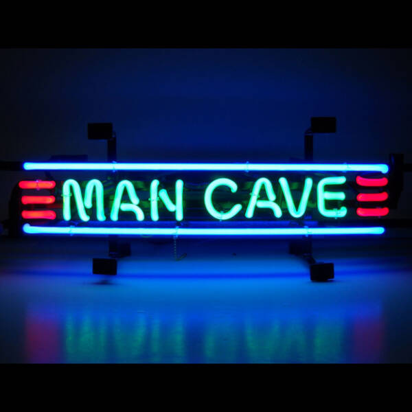 Neon Man cave signage