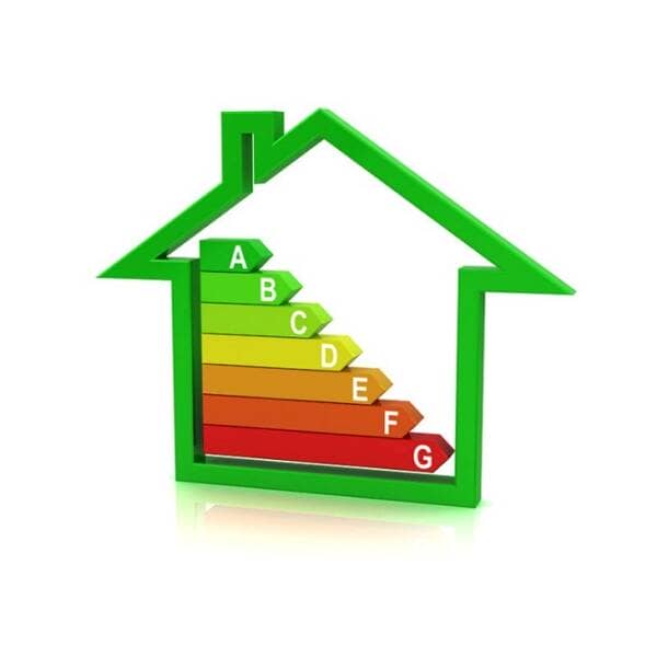 energy efficiency in the shape of a house