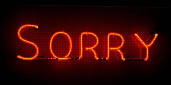 sorry in big neon lights sorry in big neon lights