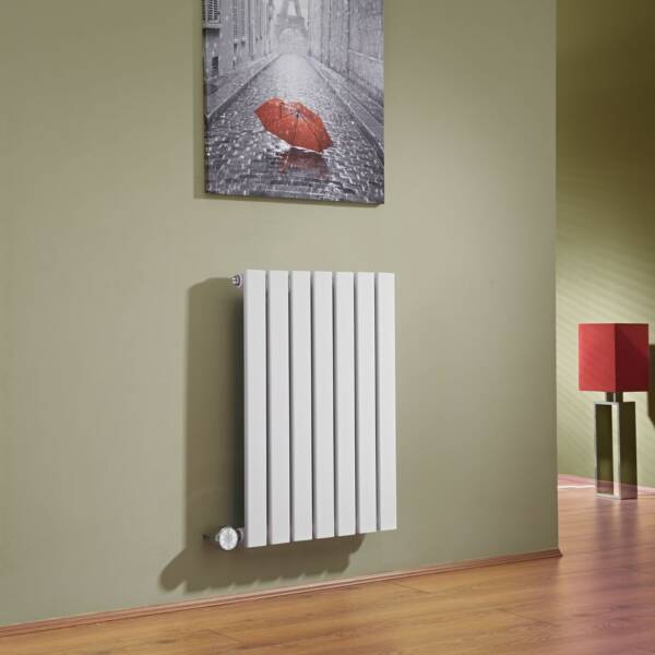White flat panel electric radiator from Milano Heating