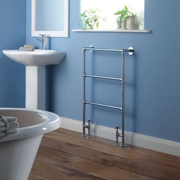 The Milano Derwent Traditional Heated Towel Rail at BestHeating.com