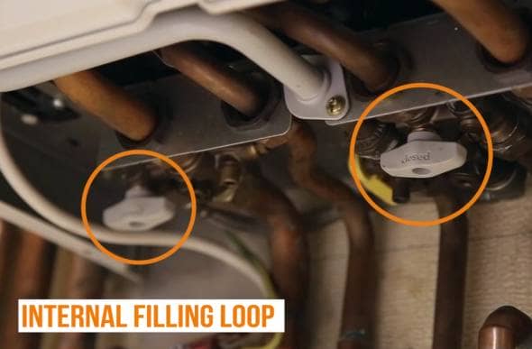 internal boiler filling loop