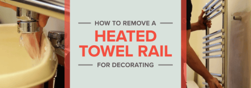 Removing a towel radiator for decorating