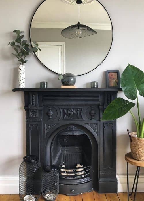 victorian style fire place