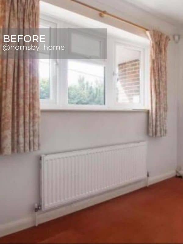 old convector radiator in a room during renovation