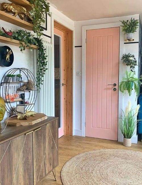 living room filled with plants