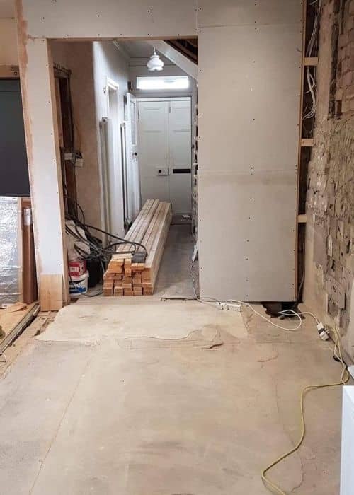 during the renovation