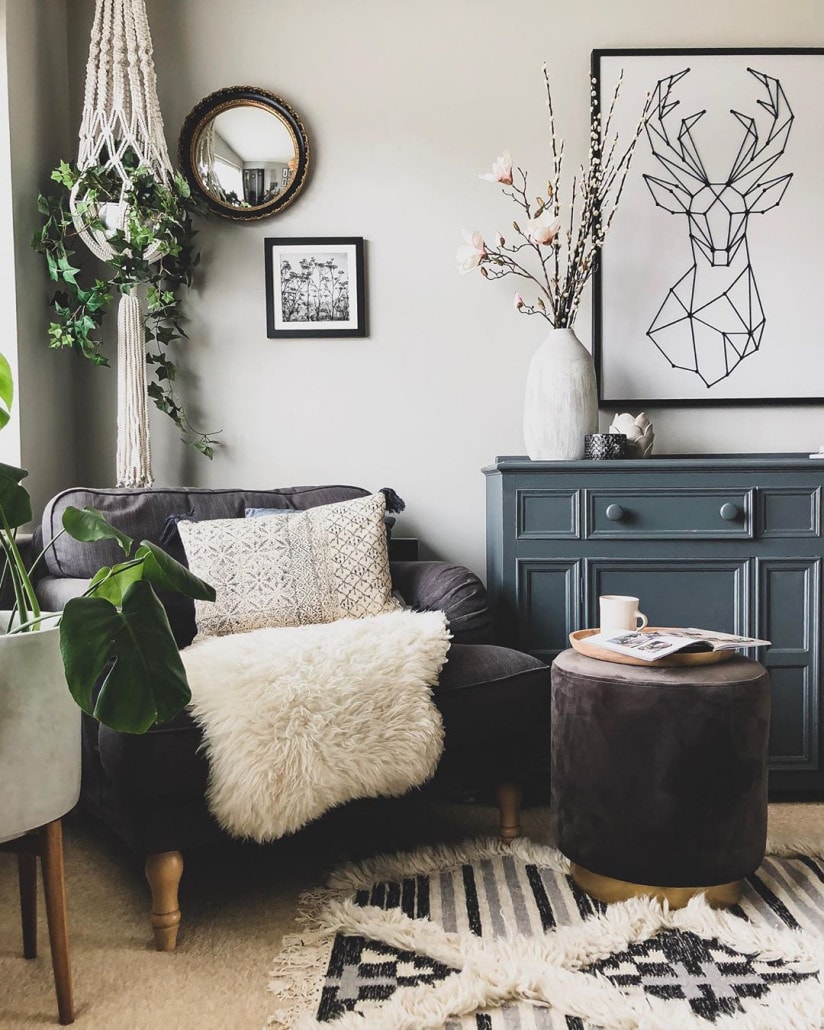 59849630_327900664504441_7468114469934450124_n grey sofa in a living room