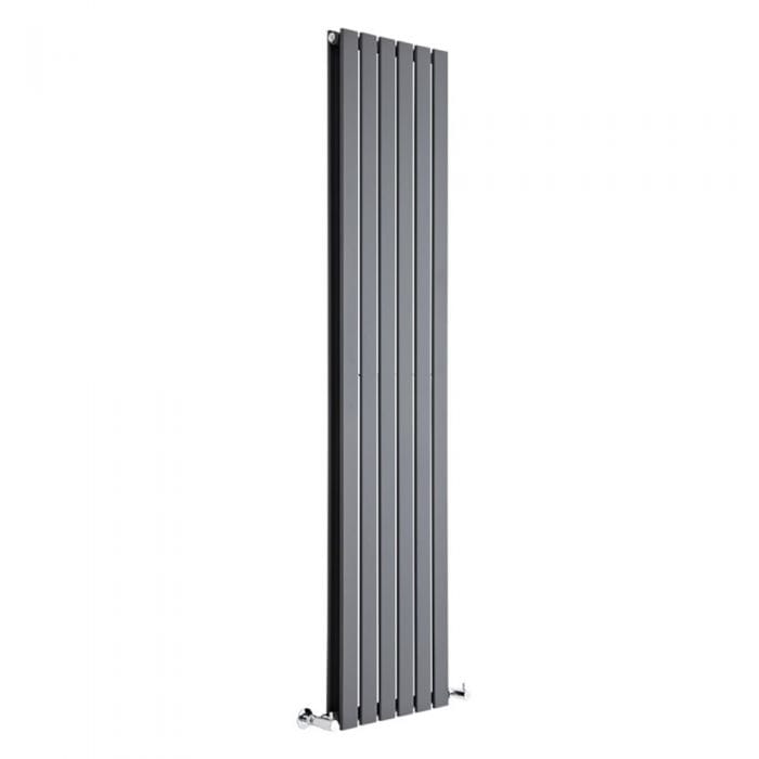 Milano Alpha - Anthracite Vertical Designer Radiator cut out