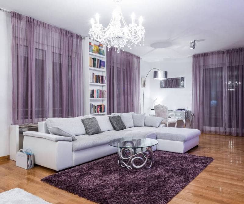 purple living room
