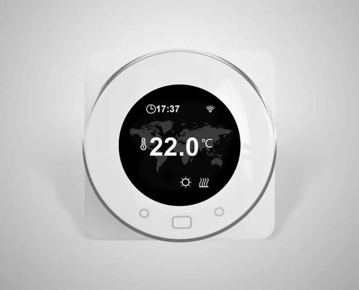 Milano Connect White Digital WiFi Thermostat For Electric Heating