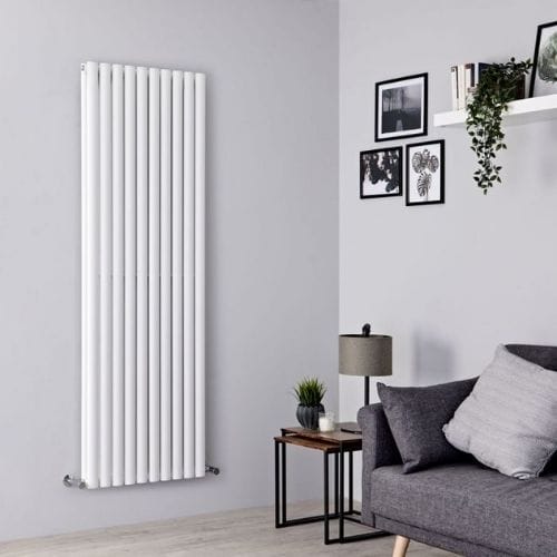 Milano Aruba white vertical designer radiator