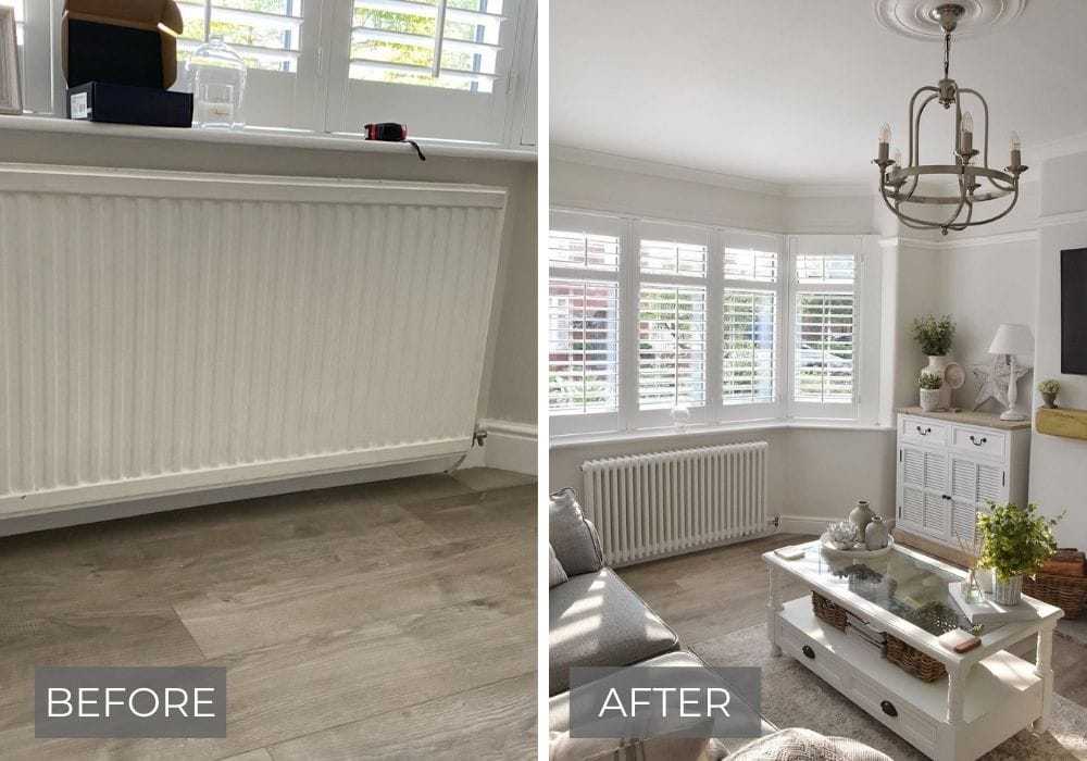 before and after radiator update