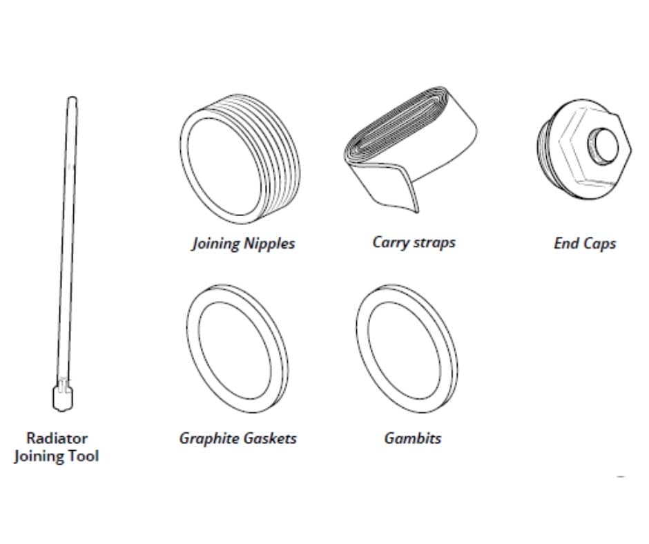 Cast Iron Radiator Tools Cast Iron Radiator Tools Line Drawing