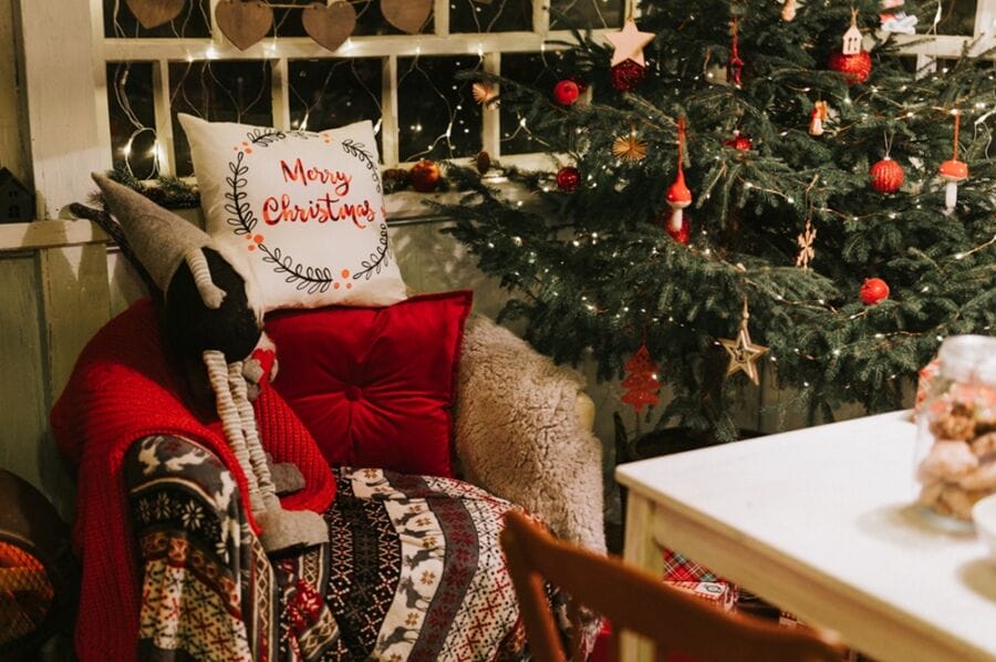 a cosy christmas corner