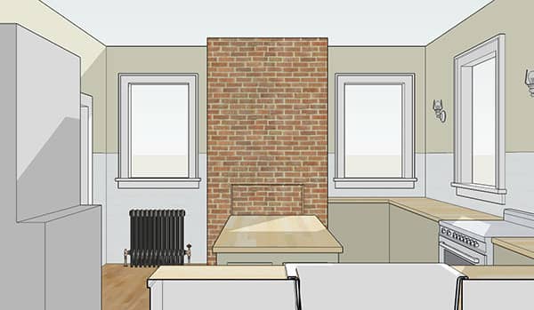 Kitchen-triangle by manhattan nest a 3d picture of a kitchen space