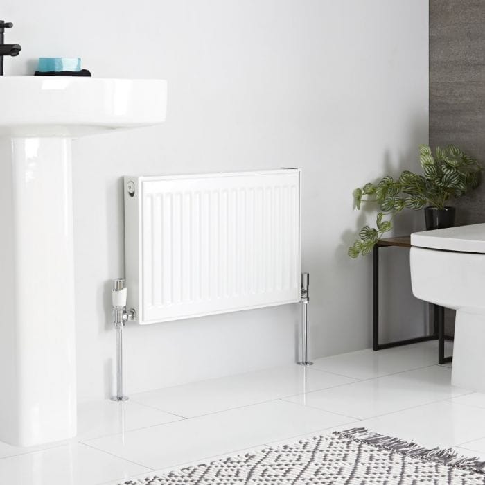 double panelled designer radiator close up Milano Compact - Type 11 Single Panel Radiator - 400mm x 600mm