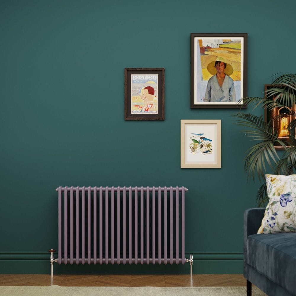 Milano Windsor - Dahlia Purple Horizontal Traditional Column Radiator Milano Windsor - Dahlia Purple Horizontal Traditional Column Radiator