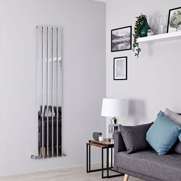 Reflective Milano Alpha Vertical Designer Radiator Reflective Milano Alpha Vertical Designer Radiator