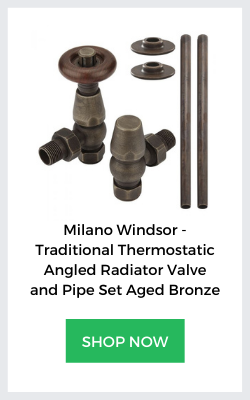 milano windsor bronze valve and pipe set 