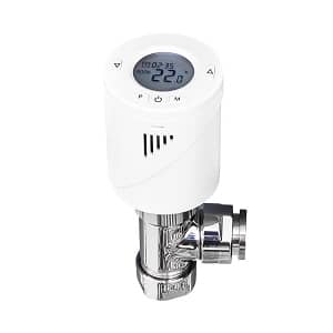 Smart Radiator Valve Cutout close up of a smart radiator valve from Milano