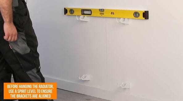 spitil level measuring radiator brackets