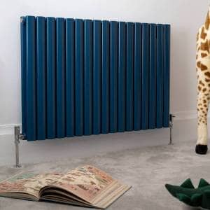 blue horizontal aruba radiator