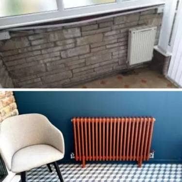 before and after radiator transformation
