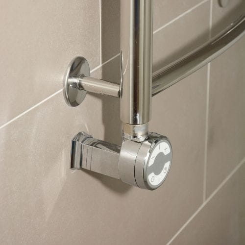 close up of a heating element on a towel rail