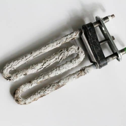limescale on a heating element