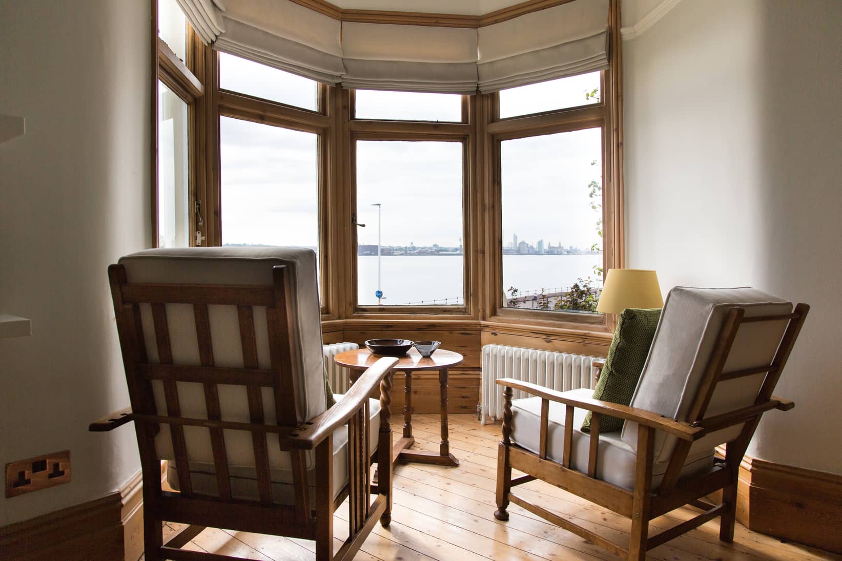 bay window with two chairs