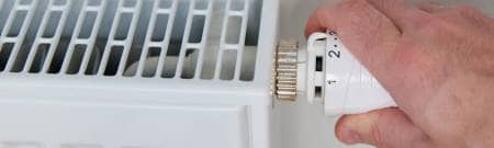 hand isolating a radiator