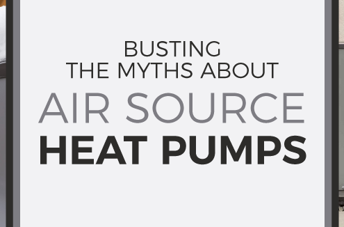 Busting The Myths About Air Source Heat Pumps blog banner