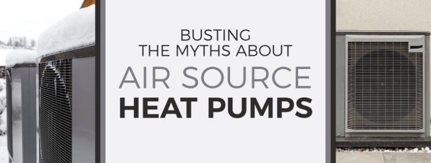 Busting The Myths About Air Source Heat Pumps blog banner