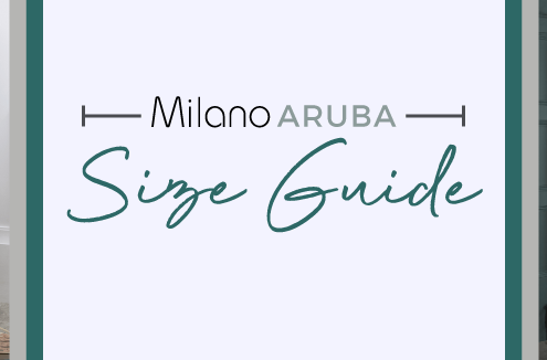 milano aruba size guide banner