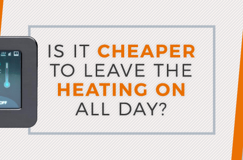 is it cheaper to leave heating on all day