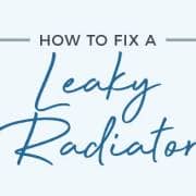 leaky radiator guide banner