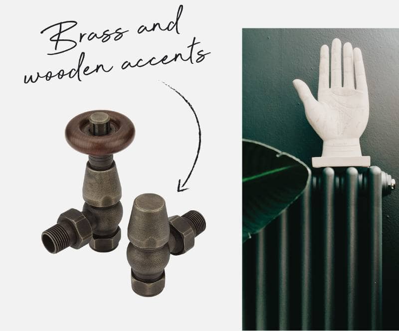 Milano Windsor bronze radiator valves