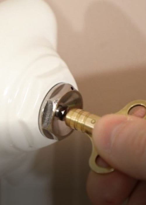 bleeding a column radiator