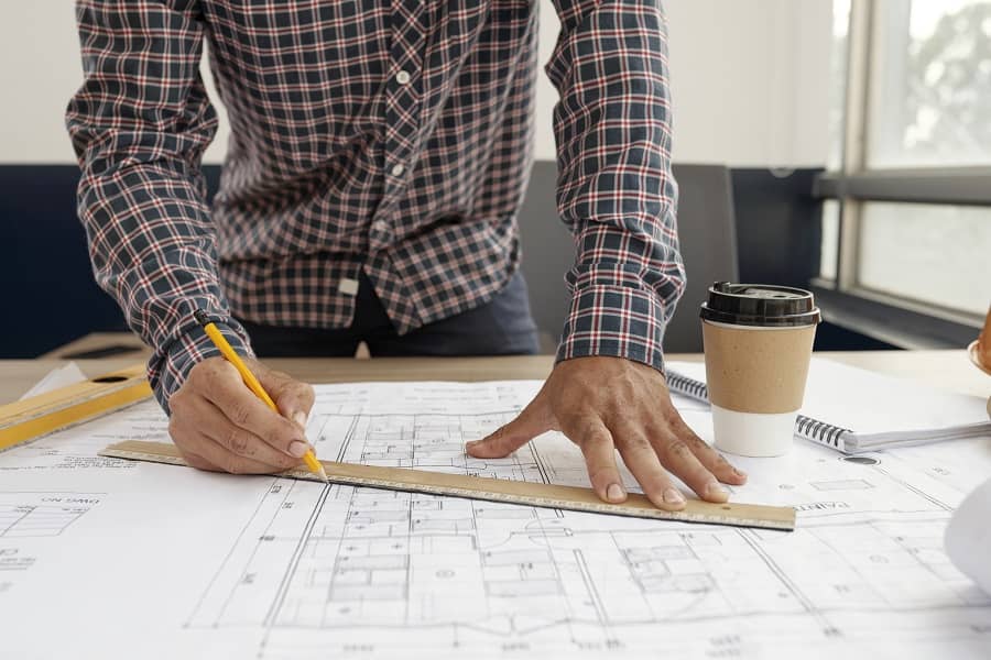 Blueprint of new build home
