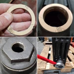 Step 6 cast iron radiator end cap and gambit