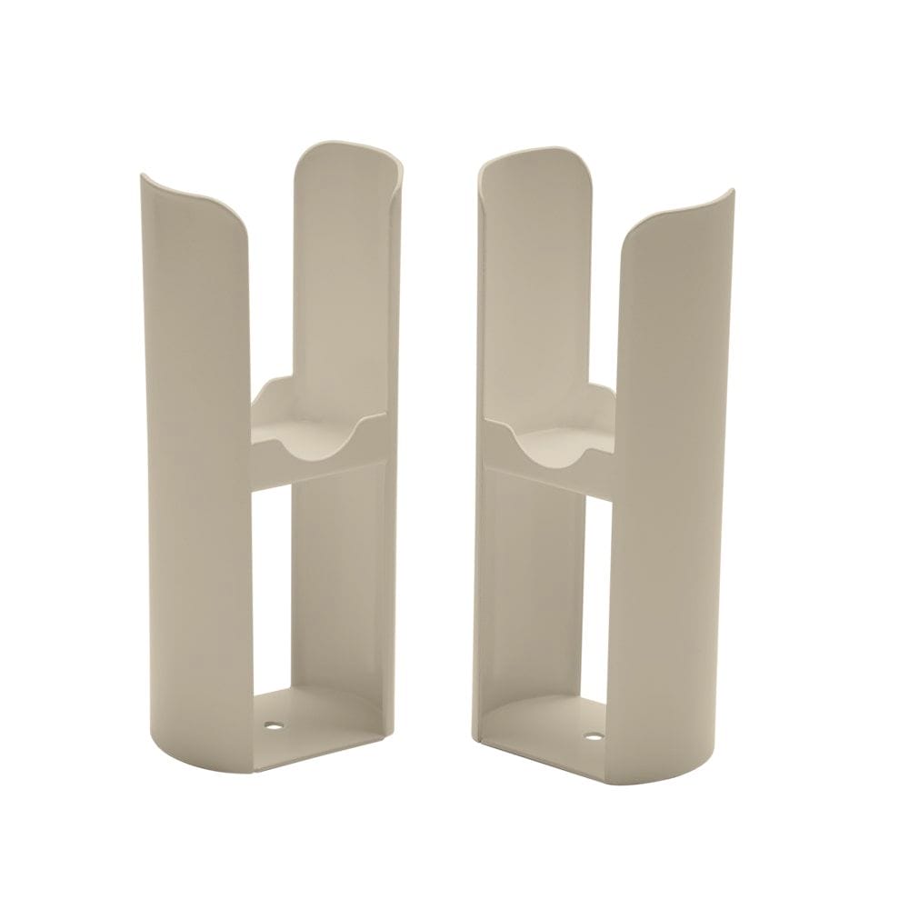 Milano Aruba - Modern Floor-Mounting Radiator Feet - Elk Brown cut out