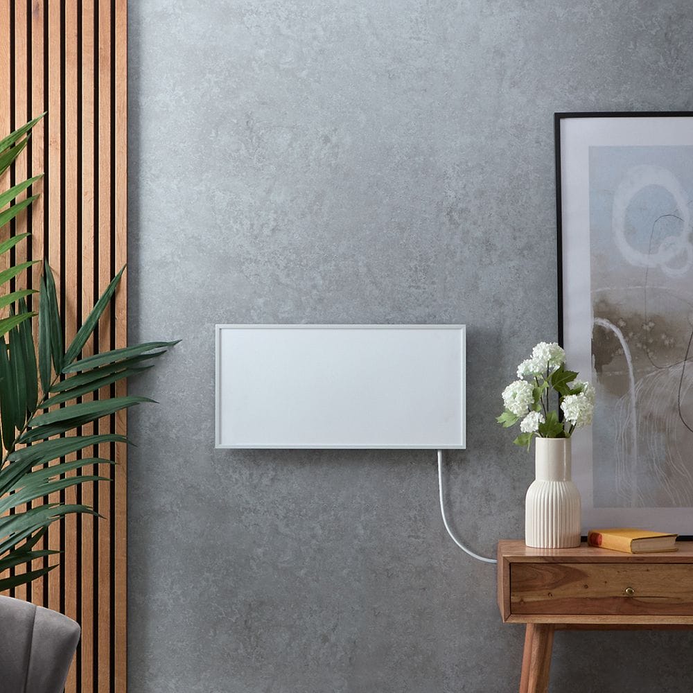 ECOSO Far white framed plug-in smart electric infrared panel heater