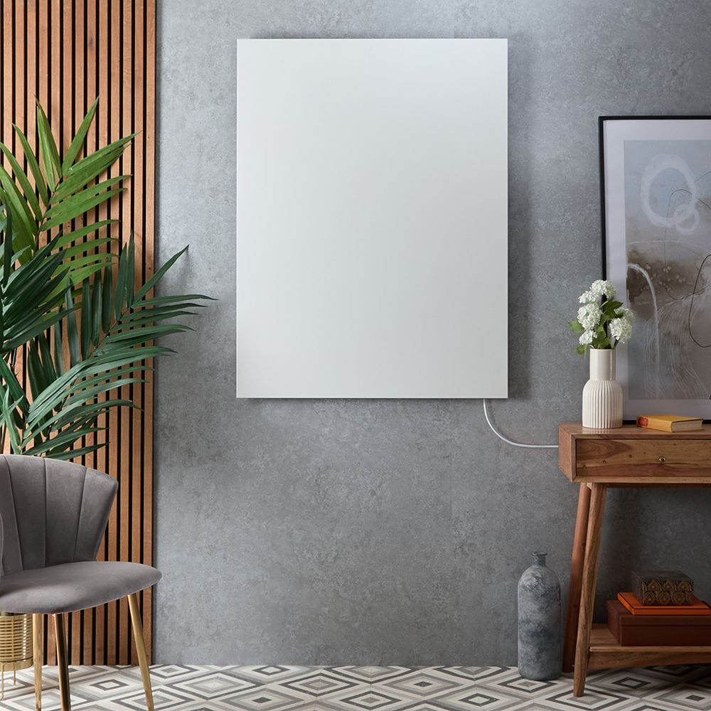 ECOSO Far white frameless plug-in smart electric infrared panel heater