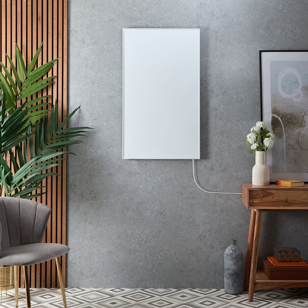 ECOSO Far white framed plug-in smart electric infrared panel heater